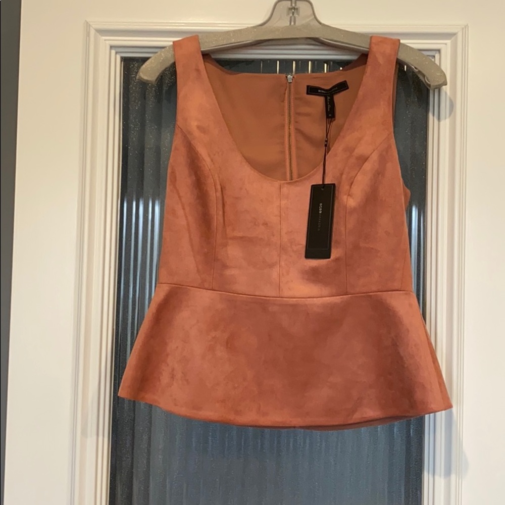Bcbg peplum top